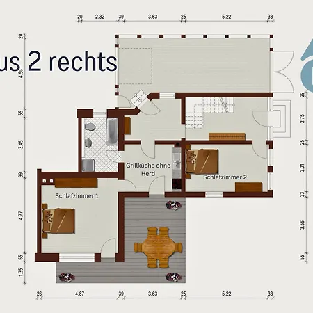 Feriehus Taufstein Ii - 3 Schlafzimmer - Garten -spielzimmer & Terrasse Mit Grill - Bis 7 Gaeste